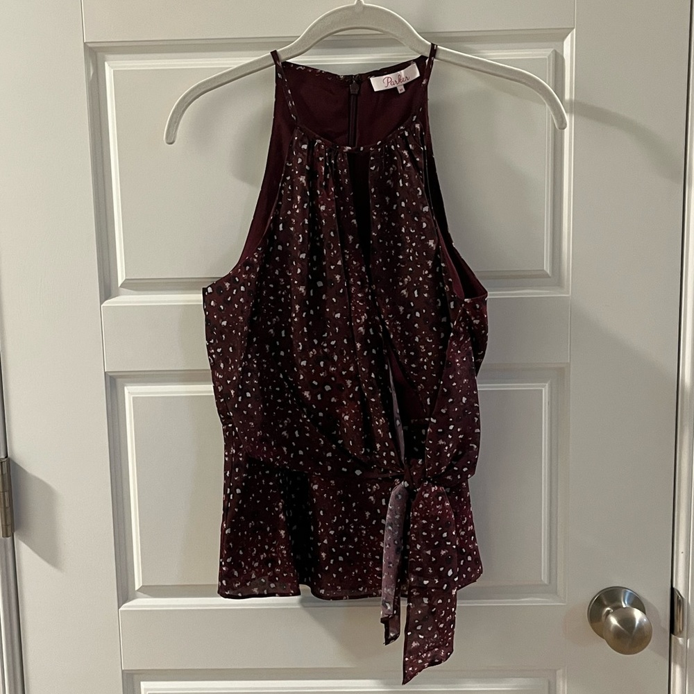 Parker Front Tie Tank Top | XS
